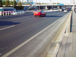 北京二環路搶修